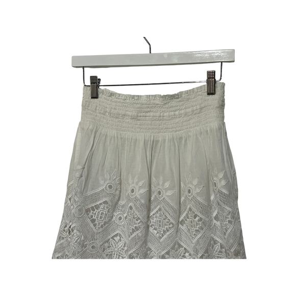 RAMY BROOK WOMENS SIZE SMALL AILANI LACE MINI SKIRT SWIM COVER UP WHITE NEW - Picture 9 of 14